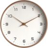solid wood wall clock living room home decoration silent light luxury
