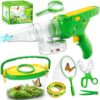 SOLIEHOO Bug Catcher for Kids 3-12, Bug Vacuum Bugs Catching Release Kit, Magnifying Glass Bug Collector Butterfly Net Bugs Grabber Insect Catcher Tweezers, Boys Outside Explorer Toys Birthday Gift