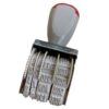SOMUMOK Date Stamp 4mm Font Spanish Date Stamp French Date Stamp Rotating Stamp Business Stamp for Document File Marking