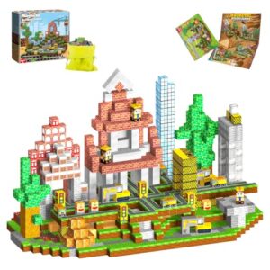 SONGLINLXS 200PCS Magnetic Blocks for Kids, STEM Engineering Magnetic Building Blocks, Magnetic Cubes Construction Set for Boys Girls Ages 3 4 5 6 7 8 9 10