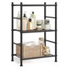 SONGMICS 3-Tier Storage Shelf, Steel Shelving Unit, Easy Assembly Wire Rack Organizer, 15.7 x 11.8 x 30.5 Inch, for Kitchen, Living Room, Bedroom, Black, Dacey-Old Collection UBSC243BD01
