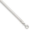 Sonia Jewels Solid 925 Sterling Silver 4mm Cubetto Bracelet - With Secure Lobster Lock Clasp 8"