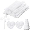 Sonwyoung 24 Pcs Thick Pipe Cleaners Crafts Supplies, Chenille Stems, 39.37 Inches Jumbo Pipe Cleaners Bulk, Fluffy Fuzzy Art Decorations St. Patrick's Day Easter Wedding DIY(White)