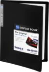 Sooez 30-Pocket Binder with Plastic Sleeves 9x12, Heavy Duty Art Portfolio
