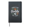 Soon to Be Daddy 2027 Halloween 1st Time Dad Announcement Hardcover Journal, Black