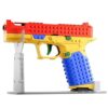 sooshoom DIY Building Blocks Toy Blaster Set for Teens Adults 13+, Working Trigger Construction Model Kit with 40 Plastic Projectiles, Magazine, Mini Figure, Display Stand, Creative Gift (ref, 2)