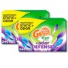 Sop al Gin Odor Defense Dryer Sheets, Super Fresh Blast Scent, 240 Count Each (Pack of 2), Fabric Softener Sheets for Static Control, Wrinkle Reduction & Long-Lasting Freshness
