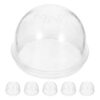 SOPOTUTU Hamster Tube Stopper Easy Installation 6pcs Plastic End Caps Lightweight DIY Seal Plugs for External Cage Pipes for Hamster and Small Animal Tunnels for Outdoor Use and Traveling