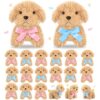 Sosation 20 Pcs 4.72 Inch Mini Puppy Stuffed Animals Bulk Adopt a Puppy Favors Plush Dog Toys for Back to School Classroom Rewards Teacher Prize Box Student Gifts Party Supplies(Bow)
