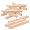 Sosoport 30pcs Unfinished Wood Dowel Rods for Crafting Smooth Surface Practical Wooden Sticks, Beige Wood Strips for Handicraft Class and DIY Work Projects