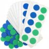 Soulchen 12 Sets Plastic Ten Frames for Classroom Math Manipulatives for Kids Classroom Math Counters Supplies Including 12 Plastic Ten Frames, 120 Counters for Teach Number Concepts (Green,Blue)