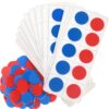 Soulchen 12 Sets Plastic Ten Frames for Classroom Math Manipulatives for Kids Classroom Math Counters Supplies Including12 Plastic Ten Frames, 120 Red Blue Counters for Teach Number Concepts