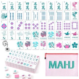 Soulchen 160 Pink Kaleidoscope American Mahjong Tile Set