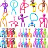 Soulchen 24 Pcs Pop Tubes Sensory Toys for Kids Boys Girls Pop Tube Telescopic Suction Cup Toys Monkey Alien Giraffe Funny Fidget Travel Toy for Airplane Trip Car Activities