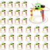 Soulchen 30 Pcs Doodling Robot Building Kits Stem Craft Kits for Kids 8-12, Stem Robotics Kit Toys Educational Robotics DIY Project for Classroom Activities Science Experiments and School Clubs