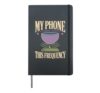 Sound Bath Sound Healing Singing Bowl Gift Hardcover Journal, Black