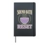 Sound Bath Sound Healing Singing Bowl Gift Hardcover Journal, Black