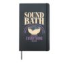Sound Bath Sound Healing Singing Bowl Gift Hardcover Journal, Black