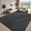 Sour Lemon 8x10 Area Rugs for Living Room，Washable Rug Modern Soft Large Area Rug for Bedroom, 3D with Soft High-Low Pile Non-Slip Carpet Mat for Kids Room Dining Room Kitchen Office