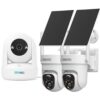 SOVMIKU Vicohome 2CQ4 2K AI Solar Security Camera Wireless Outdoor and Indoor Camera, Battery Powered Cam, Color Night Vision,Two Way Audio,PIR Motion Detection, 360° View Pan/Tilt,Easy to Setup