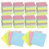 Sowhatsowoo 120 Pads 3x3 Inch Sticky Notes Bulk Bright Colors Self Stick Pads Small Note Pads Memo for Office School Teacher Meeting Home Supplies 50 Sheets/Pad Total 6000 Sheets
