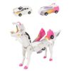 SOYUOI Ultimate Transforming Unicorn Car Toy – 2-in-1 Magical Unicorn & Car Robot for Kids | Automatic Magnetic Transformation for Boys & Girls' Birthdays.