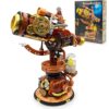 Space Telescope Building Blocks Set with LED Lights, Punk Mechanical Linked Telescope Model Kit, Collectible Display Decor STEM Construction Toy Gift for Adults & Teens Space Enthusiast（797PCS）