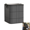 Spacious Moving Storage Bin, Zippered Organizer for Quilts, Bedding & Sweaters, Large Capacity Fabric Bag for Moving Day, Closet & Bedroom Use，L：19.7 × 19.7 × 23.6 in