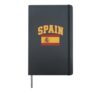 Spain spanish Flag Bandera espanola Men Women Kids Hardcover Journal, Black