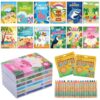 Spakon 144 Pcs Summer Coloring Book for Kids with Crayon Bulk Pool Beach Flamingos Mini Coloring Book for Toddler Ages 3-10 Summer Hawaii Birthday Kindergarten Classroom Reward