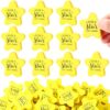 Spakon 25 Sets Inspirational Star Erasers for Kids 1.57" Large Cute Star Shaped Erasers Bulk Fun Motivational Gifts for Students Classroom Rewards Office Desk School Prizes Party Favors