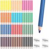 Spakon 96 Pcs Colored Pencil Bulk 12 Colors 3.5 Inch Jumbo Triangle Short Fat Pencil with Sharpener for Student Toddler Preschooler Beginner Classroom Supplies Back to School