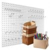 Spampur 4 Pack Peg Board Organizer, Includes Metal PegBoard and Accessories