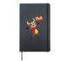 Spanish Barcelona Spain Bull with Flag Kids Travel Souvenir Hardcover Journal, Black