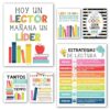 Spanish Classroom Decorations – 6 Spanish Posters for High School, Decoración de Área para Salón de Lectura, Rincón de Lectura Decoración para Salón de Clases en Español, Colorful Decor