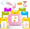 Spanish & English Talking Flash Cards for Toddler, Learning Montessori Toys with 224 Sight Words, Speech Therapy Toys, Children's Sensory Preschool Learning Educational Birthday