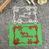 Spanish Words Christmas Happy New Year Lettering Die Cuts for Scrapbooking Greeting Card Art Embossing Template Metal Cutting Dies 10x7.4cm