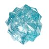 Sparkling Glitter Ice Cube Squeeze Toy Tactile Stress Geometric Polyhedron Stress Relief Fidget Ball（Blue）