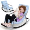 Special Supplies Sensory Rocking Chair for Kids - Comfortable Kids Rocker- Versatile Floor Chair with Soft Fabric and Stability for Playroom, Bedroom, or Nursery (Ages 3+) (Blue)