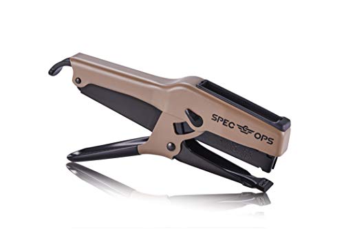 Spec Ops Tools Heavy Duty Plier Stapler for Packaging, Compatible with 3/8" and 1/4" Leg Length Staples, 45 Sheet Capacity, All-Metal