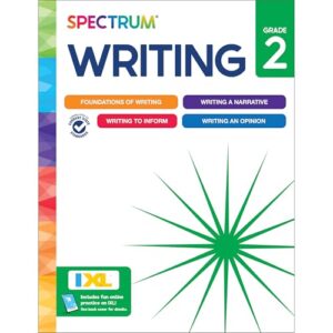 Spectrum 2nd Grade Writing Workbook, 192-Page Activity Book Covering Informative, Opinion, Letters, and Story Writing Prompts