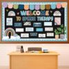 Speech Therapy Bulletin Board Set Inspirational Affirmations Classroom Decorations Language Pathologist Bulletin Board Motivational Plant Cutouts for Back to School Office Classroom Decor