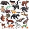 Speednexly 20 Pcs Forest Animal Figures Mini Resin Animal Toys Variety