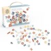 SPEEDY MONKEY Montessori Magnetic Letters Set 60-Piece Wooden ABC Ages 3+