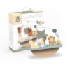 Speedy Monkey Rocking Beads Maze – Soft Colored Wooden Monkey Bead Maze, Gently Rocks and Twists, 7 Beads for Dexterity and Coordination, Non-Toxic Paint, Ideal for Kids 1-3 Years, Educational Toy