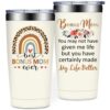 SpenMeta Bonus Mom Gifts - Birthday, Christmas Gift for Stepmom - 20oz Best Bonus Mom Ever Tumbler Cup