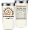 SpenMeta Grandma Gifts - Birthday Gifts for Grandmother from Grandson, Granddaughter - 20oz Best Grandma Ever Tumbler