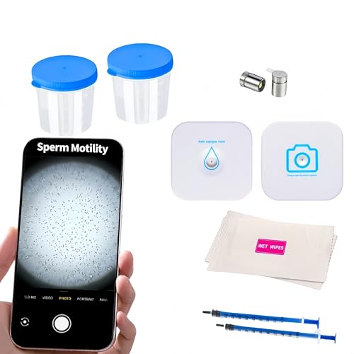 Sperm Microscope, Suitable for Semen, Male Fertility Observation, Home Sperm Testing, can be Used Twice, and Results can be obtained Quickly