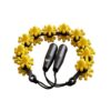 Spiky Massage Ball Roller with Handles, Yellow