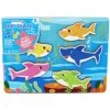 Spin Master Games, Pinkfong Baby Shark Musical Wooden Sound Puzzle, Plays Viral Song, 5 Pieces, Toddler Toys, for Ages 2 & Up